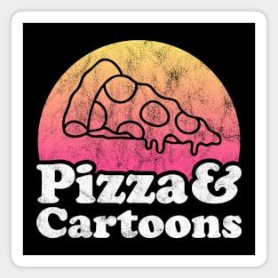 Pizza Lover Pizza and Cartoons Magnet